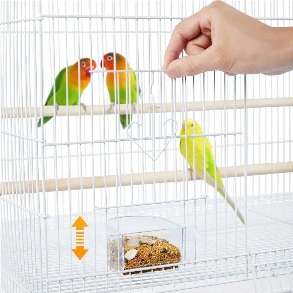 Butterslay 1pc Modern Flight Cage Birdcage With Slide-Out Tray For Small Birds Parrots