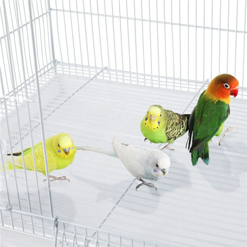 Butterslay 1pc Modern Flight Cage Birdcage With Slide-Out Tray For Small Birds Parrots