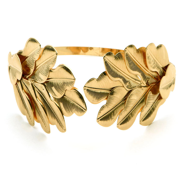 Gold Caesar Leaf Roman Headpiece Crown fits most adults, pair with a tunic or toga
