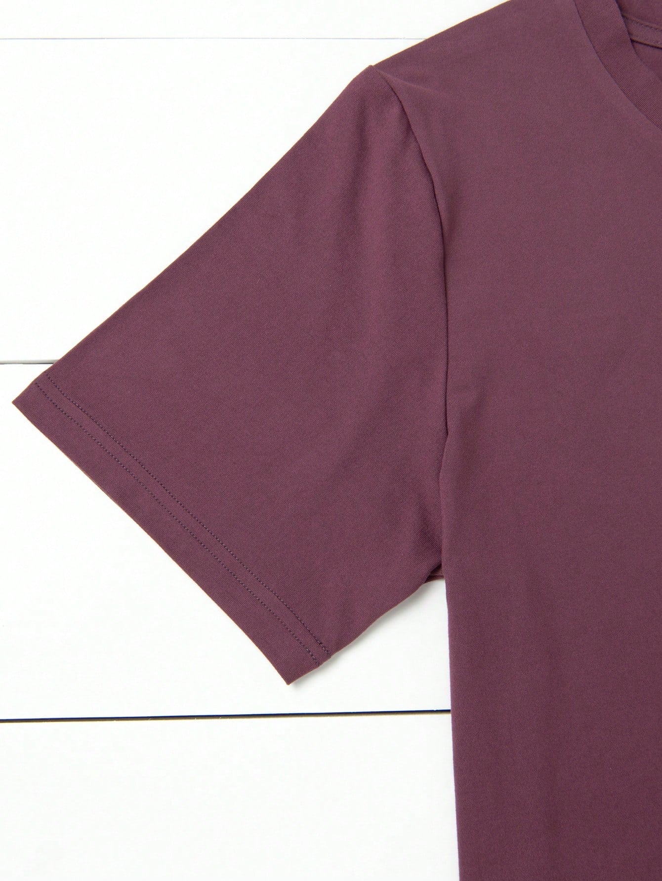 Calvaya Plus Size Round Neck Short Sleeve Solid Color T-Shirt