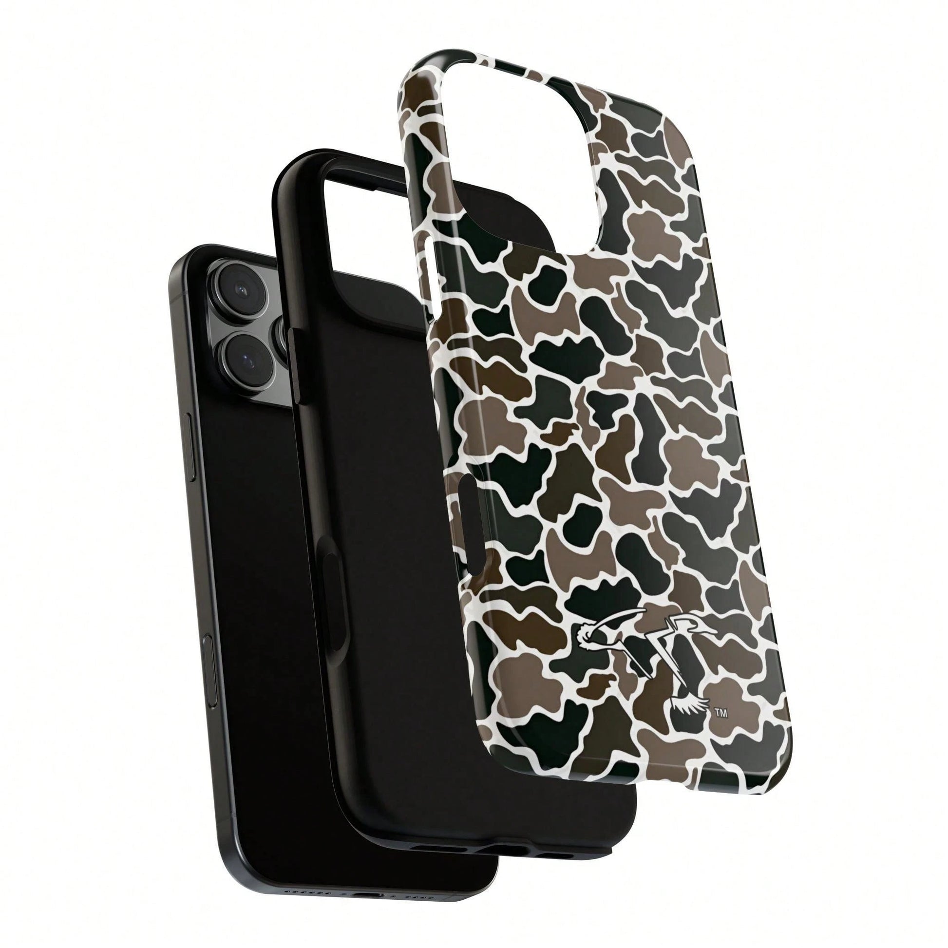 Camouflage Duck Hunting Patterns Tough Phone Case, 16 Pro Max Case Men Gifts, Gift For Boyfriend, Girlfriend, Shockproof Protection Cover Protective