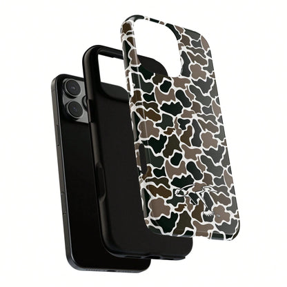 Camouflage Duck Hunting Patterns Tough Phone Case, 16 Pro Max Case Men Gifts, Gift For Boyfriend, Girlfriend, Shockproof Protection Cover Protective