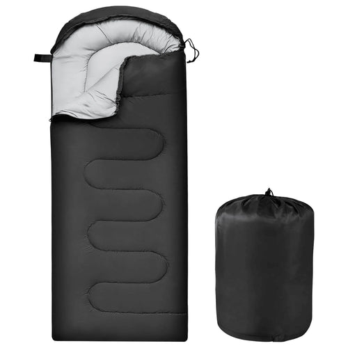 Camping Sleeping Bag For Adults, Water Resistant Backpacking Camping Bag For Warm Cold Weather, Portable Waterproof Windproof Camping Bag With Compression Bag For Camping Hiking Traveling Indoor & Ou