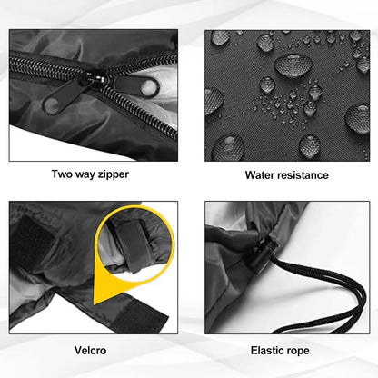 Camping Sleeping Bag For Adults, Water Resistant Backpacking Camping Bag For Warm Cold Weather, Portable Waterproof Windproof Camping Bag With Compression Bag For Camping Hiking Traveling Indoor & Ou