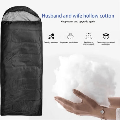 Camping Sleeping Bag For Adults, Water Resistant Backpacking Camping Bag For Warm Cold Weather, Portable Waterproof Windproof Camping Bag With Compression Bag For Camping Hiking Traveling Indoor & Ou
