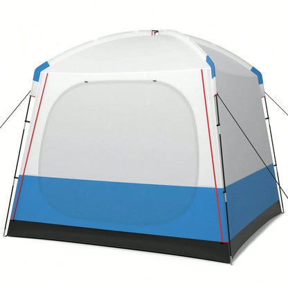 Camping Tent For 3-5 People, Portable Cabin Shelter W/Large Double-Layer Mesh Front Door