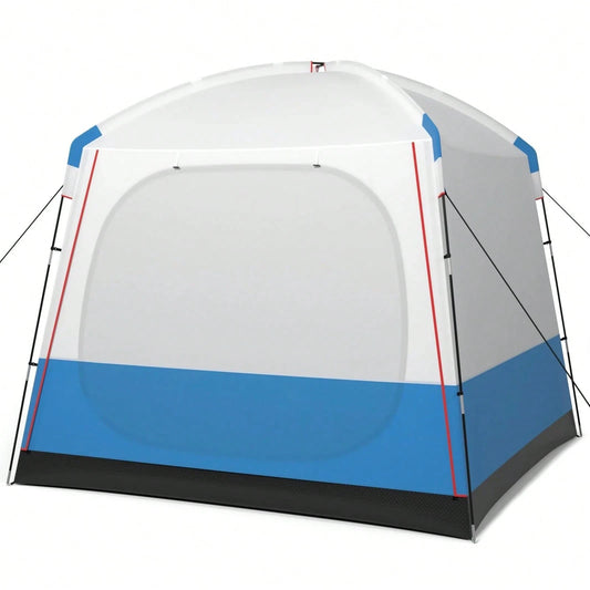 Camping Tent For 3-5 People, Portable Cabin Shelter W/Large Double-Layer Mesh Front Door