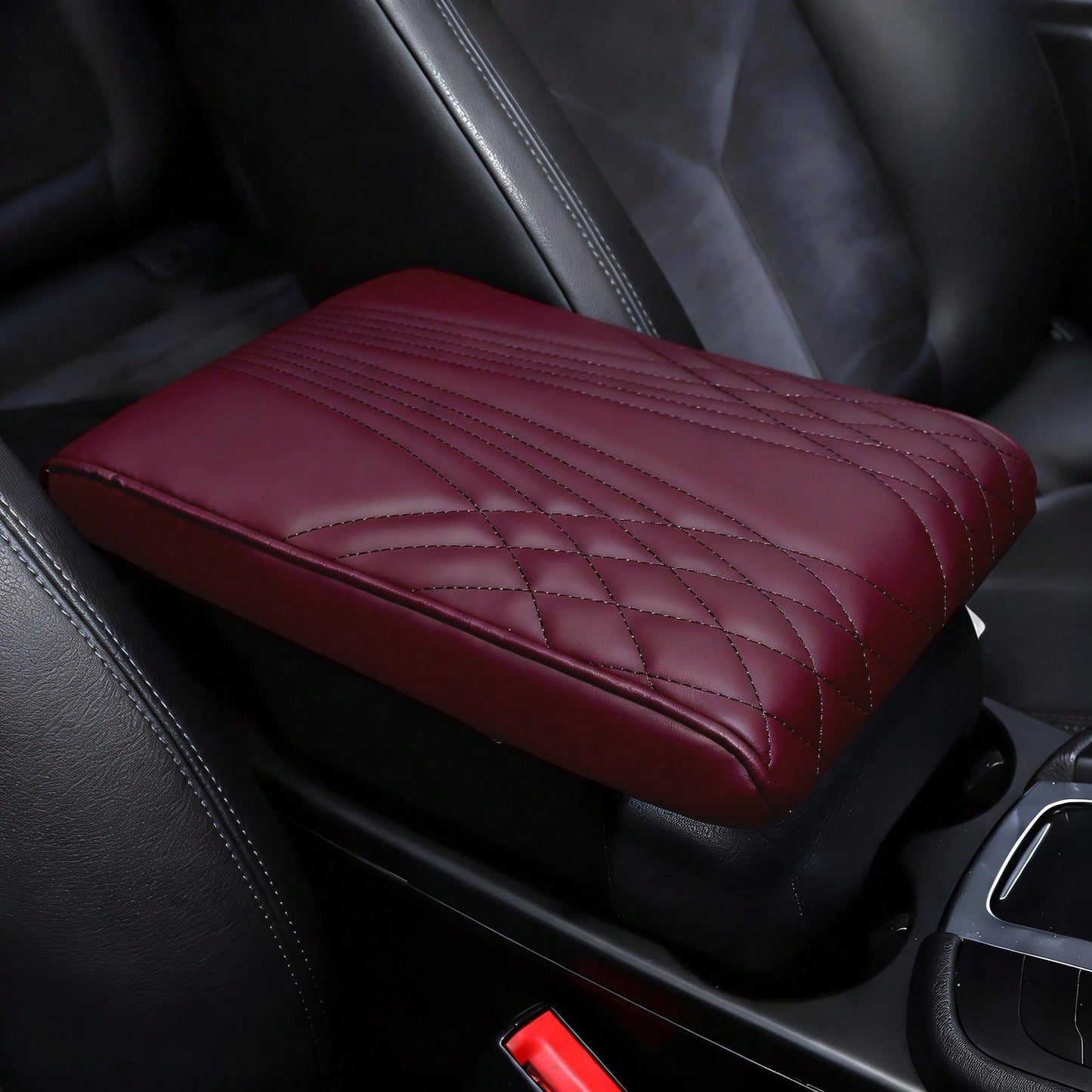Car Armrest Box Booster Pad Universal Car Armrest Box Memory Foam Booster Pad Center Storage Box Heightening Pad Angel Pattern Multifunctional Memory Foam Armrest Pad Mother's Day Gift Father's Day Gi