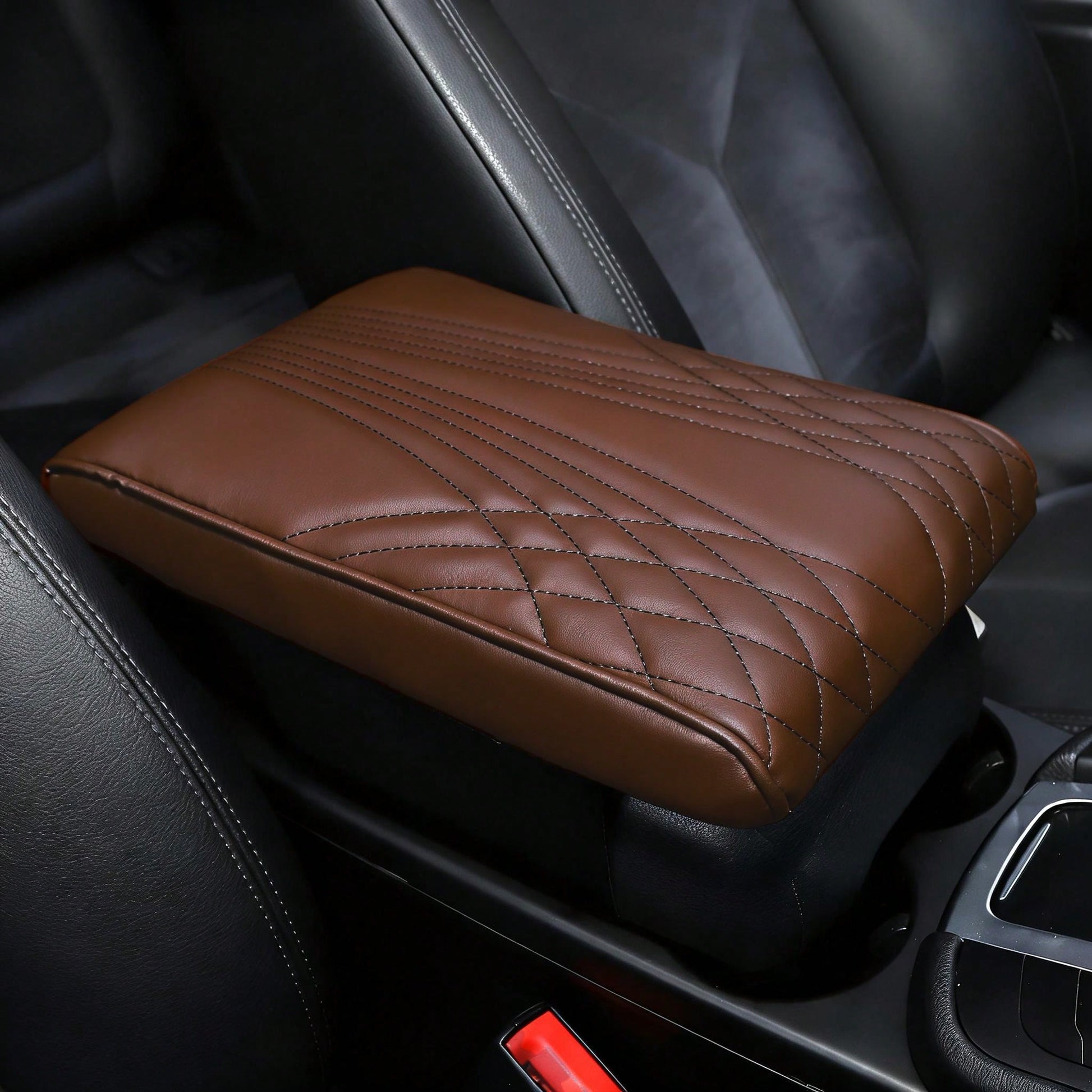 Car Armrest Box Booster Pad Universal Car Armrest Box Memory Foam Booster Pad Center Storage Box Heightening Pad Angel Pattern Multifunctional Memory Foam Armrest Pad Mother's Day Gift Father's Day Gi