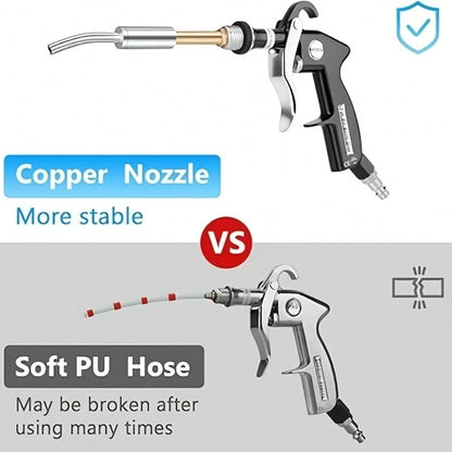 Car Cleaning Gun Interior Detail Blower With 3 EU US JP Interface Adapters Portable Dust Blower For AI Assisted Car Detailing Cordless No Battery Needed