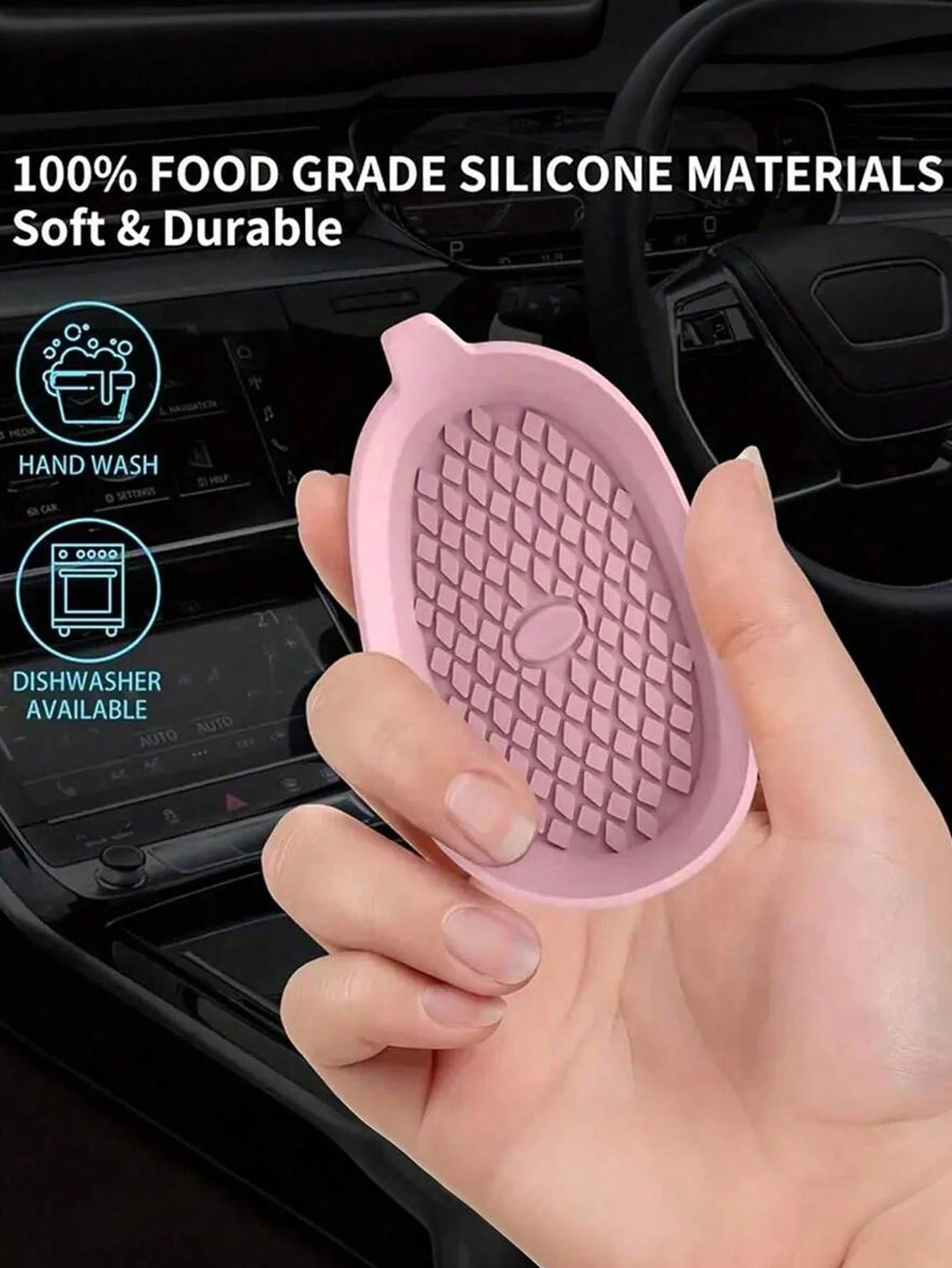 Car Coaster, Silicone Car Coaster/Coaster- Universal Anti Slip Recessed Car Interior Accessories- Car Cup Holder Insert Coaster
