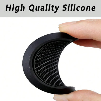 Car Cup Coaster, 4PCS Universal Auto Non-Slip Cup Holder Embedded In Ornaments Silicone Coaster, Car Interior Accessories Sets, White