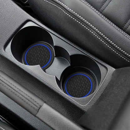 Car Cup Holder Coasters, 4PCS 2.75 Inch Anti Slip Vehicle Insert Water Bottle Coasters, Shockproof Dustproof Automotive Interior Drink