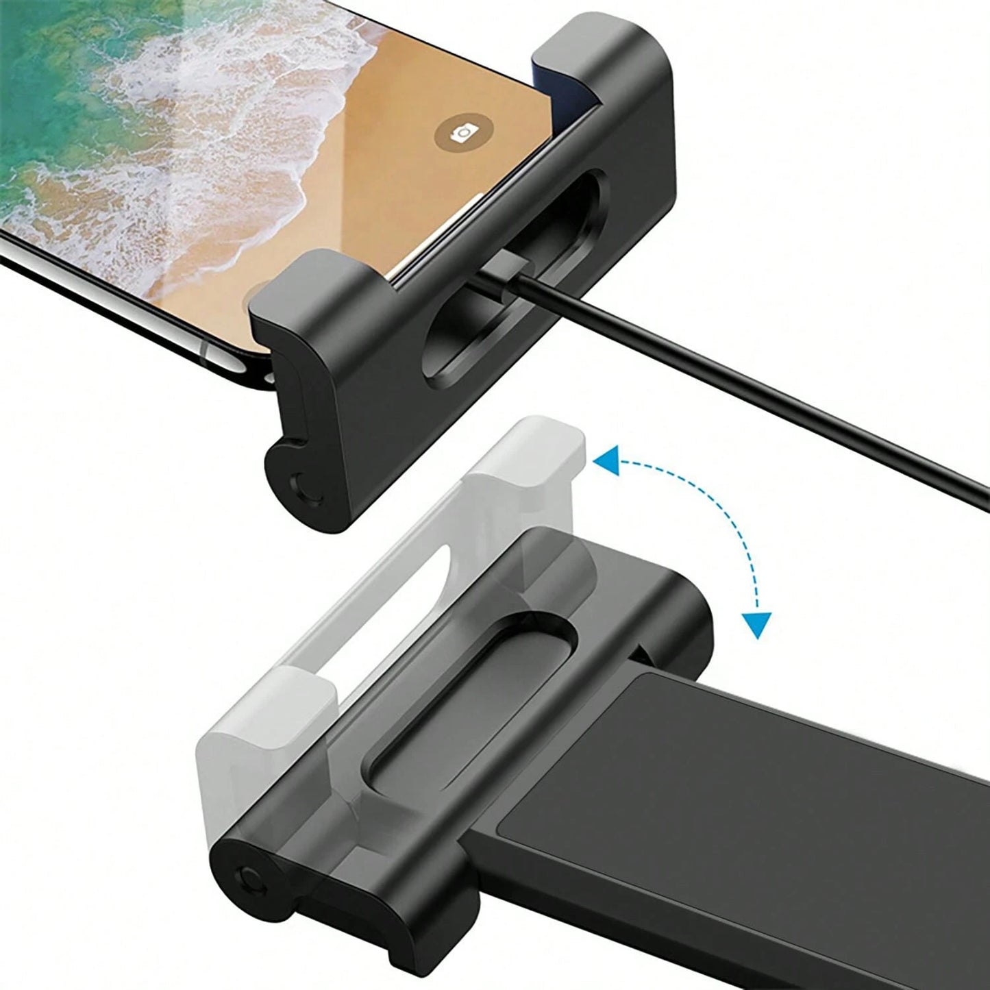 Car Headrest Tablet Holder, Backseat Tablet/Phone Mount Bracket, Fits 5.5-11 Inch Devices Compatible With IPad Pro 17 Air 16 14 13 12 Pro Max Plus, Galaxy Tab, Kindle Fire HD, 360° Rotation Adjustable