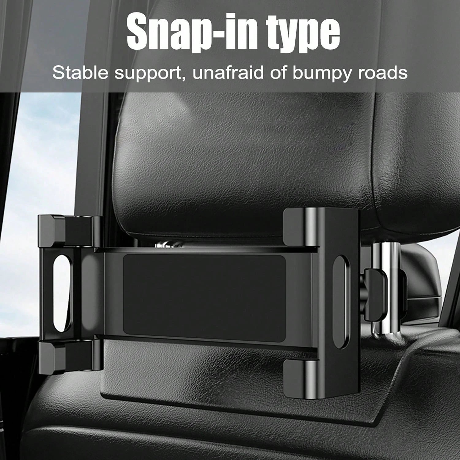 Car Headrest Tablet Holder, Backseat Tablet/Phone Mount Bracket, Fits 5.5-11 Inch Devices Compatible With IPad Pro 17 Air 16 14 13 12 Pro Max Plus, Galaxy Tab, Kindle Fire HD, 360° Rotation Adjustable