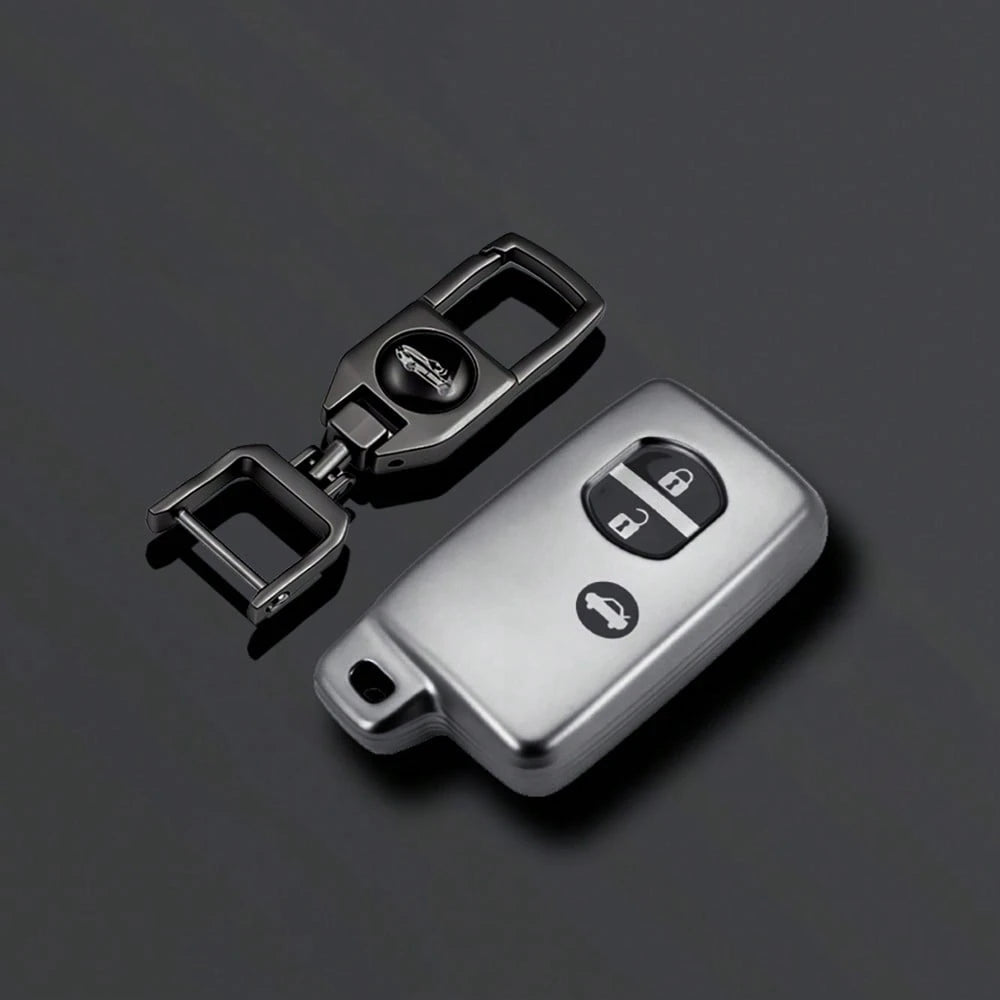 Car Key Cover Keychain Suitable For Camry, Prado, Corolla, Prius, Aqua, RAV4, Land Cruiser, Keyless Remote Fob 2013 2014 Series Accessories
