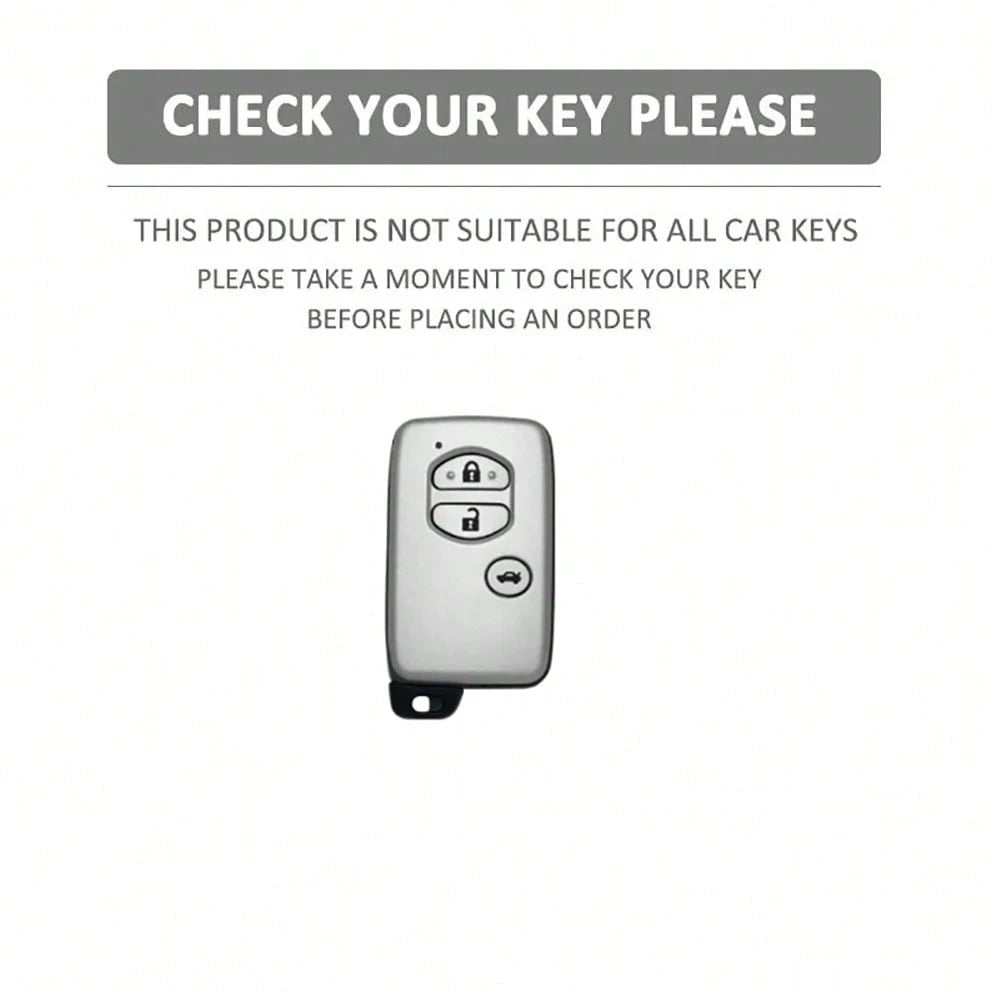 Car Key Cover Keychain Suitable For Camry, Prado, Corolla, Prius, Aqua, RAV4, Land Cruiser, Keyless Remote Fob 2013 2014 Series Accessories