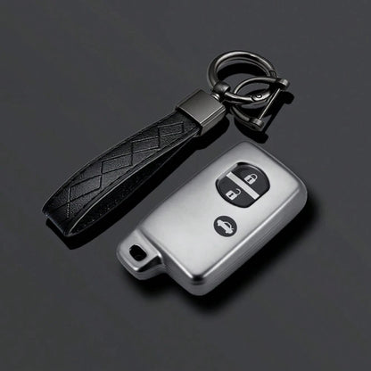 Car Key Cover Keychain Suitable For Camry, Prado, Corolla, Prius, Aqua, RAV4, Land Cruiser, Keyless Remote Fob 2013 2014 Series Accessories