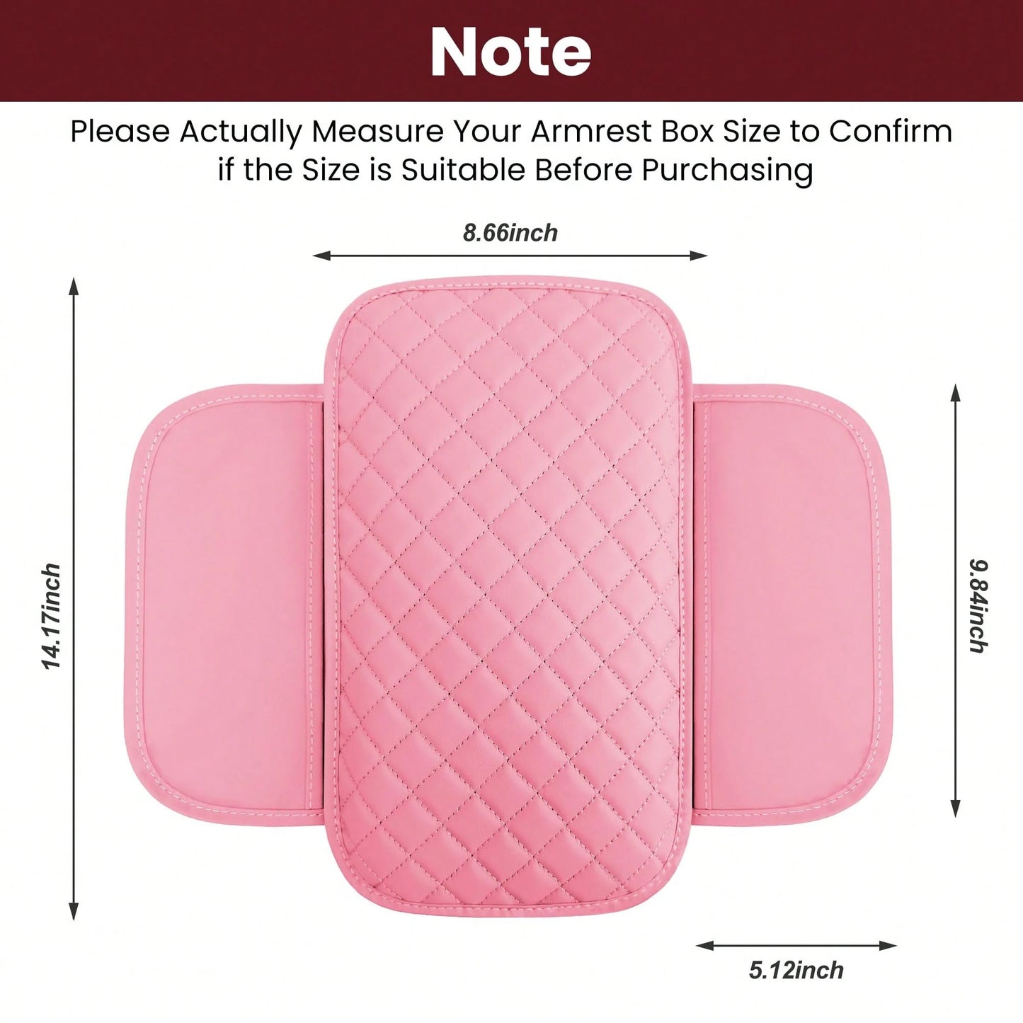 Car Middle Center Console Cover With 2 Storage, Car Booster Pack,Universal Microfiber Leather Car Armrest Cover Cushion For For Most Vehicles, Memory Foam Comfort Stylish Leather Scratch-Resistant Car