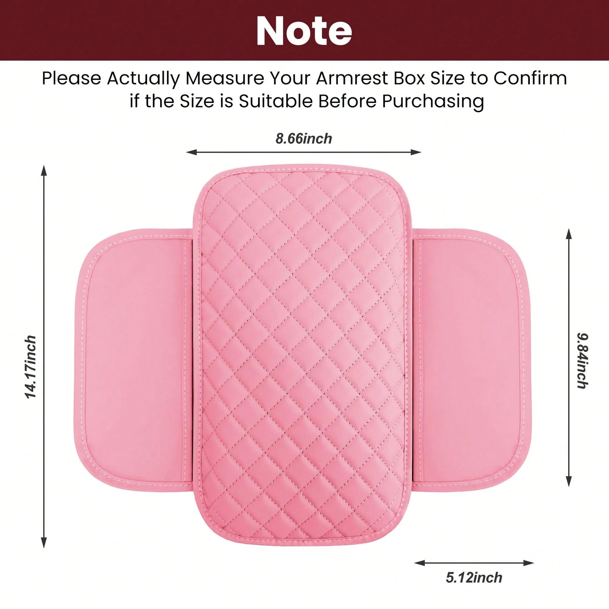 Car Middle Center Console Cover With 2 Storage, Car Booster Pack,Universal Microfiber Leather Car Armrest Cover Cushion For For Most Vehicles, Memory Foam Comfort Stylish Leather Scratch-Resistant Car