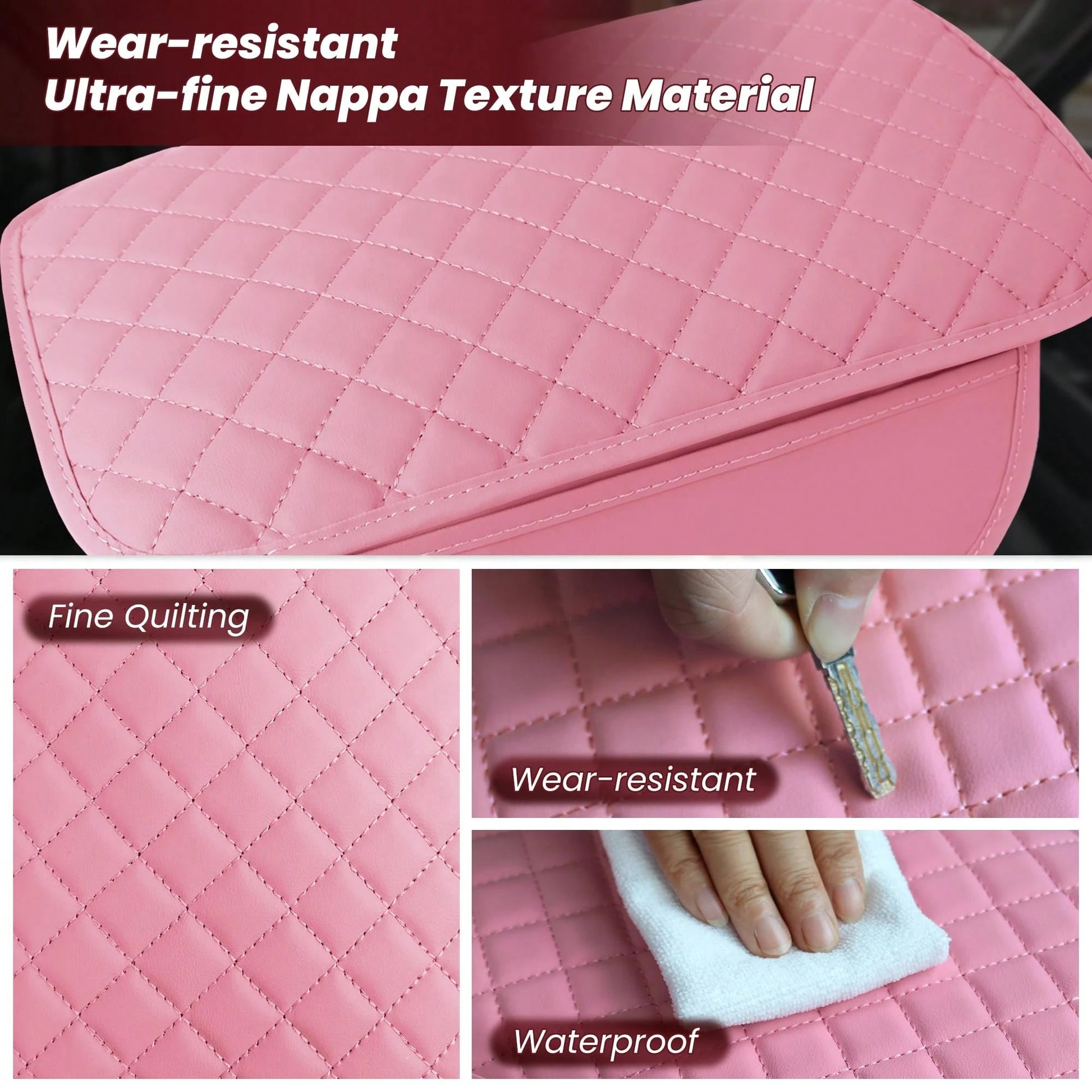 Car Middle Center Console Cover With 2 Storage, Car Booster Pack,Universal Microfiber Leather Car Armrest Cover Cushion For For Most Vehicles, Memory Foam Comfort Stylish Leather Scratch-Resistant Car