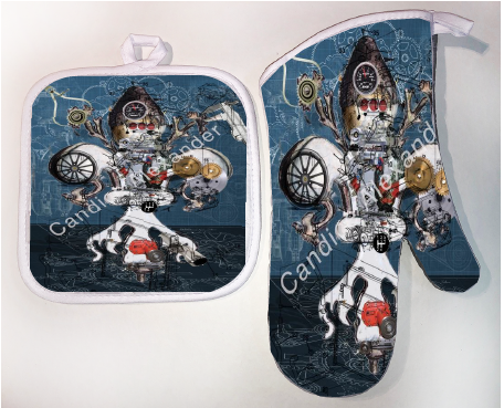 Pot Holder & Oven Mitt Set
