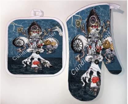 Pot Holder & Oven Mitt Set