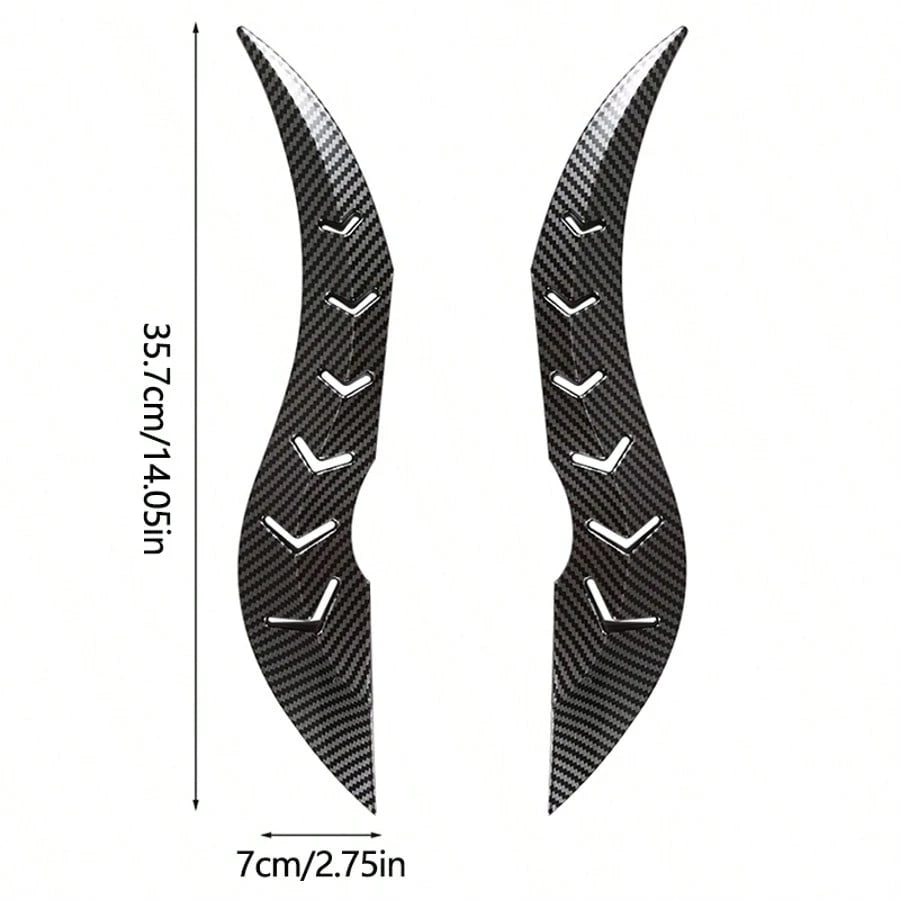 Car Plastic Dragon Horn Sticker, Wear-Resistant Anti-Scratch, Removable Without Residue, Universal Car Personalized Creative Decorative Sticker, Car Exterior Decoration Accessories
