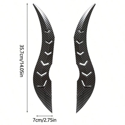 Car Plastic Dragon Horn Sticker, Wear-Resistant Anti-Scratch, Removable Without Residue, Universal Car Personalized Creative Decorative Sticker, Car Exterior Decoration Accessories