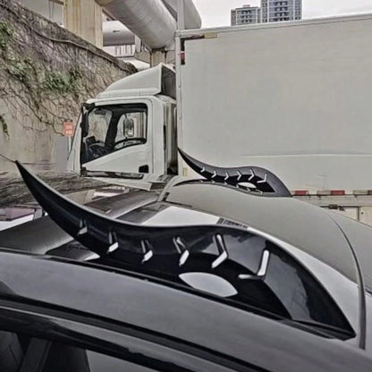 Car Plastic Dragon Horn Sticker, Wear-Resistant Anti-Scratch, Removable Without Residue, Universal Car Personalized Creative Decorative Sticker, Car Exterior Decoration Accessories
