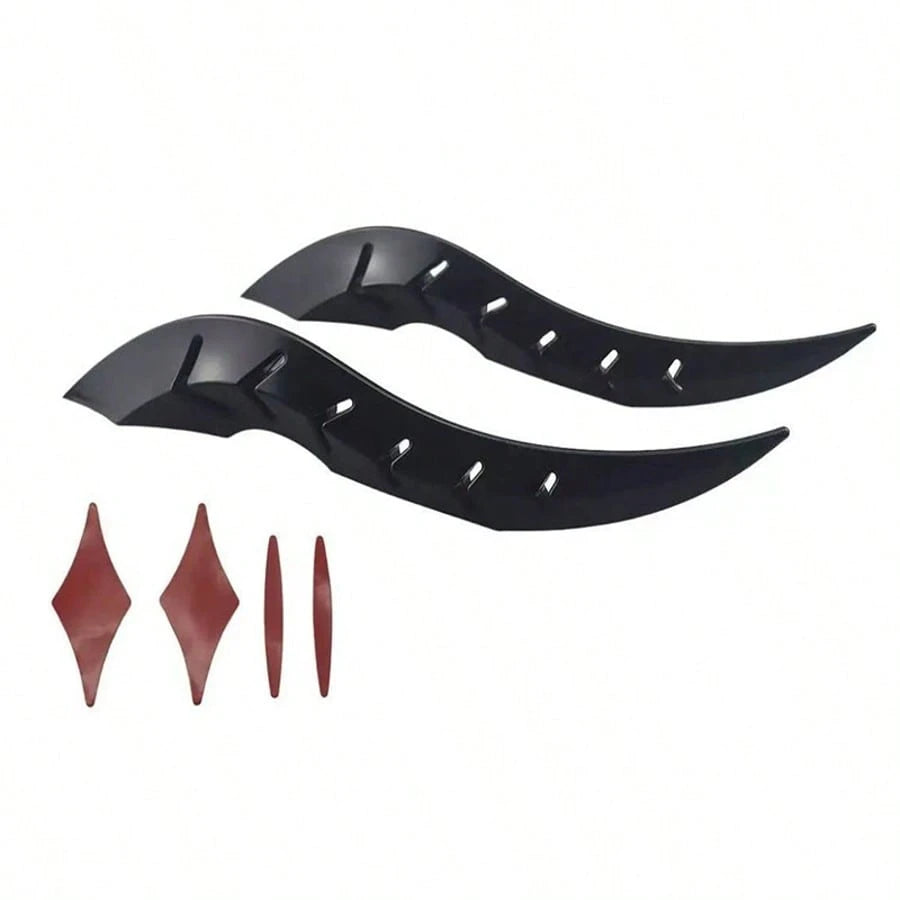 Car Plastic Dragon Horn Sticker, Wear-Resistant Anti-Scratch, Removable Without Residue, Universal Car Personalized Creative Decorative Sticker, Car Exterior Decoration Accessories
