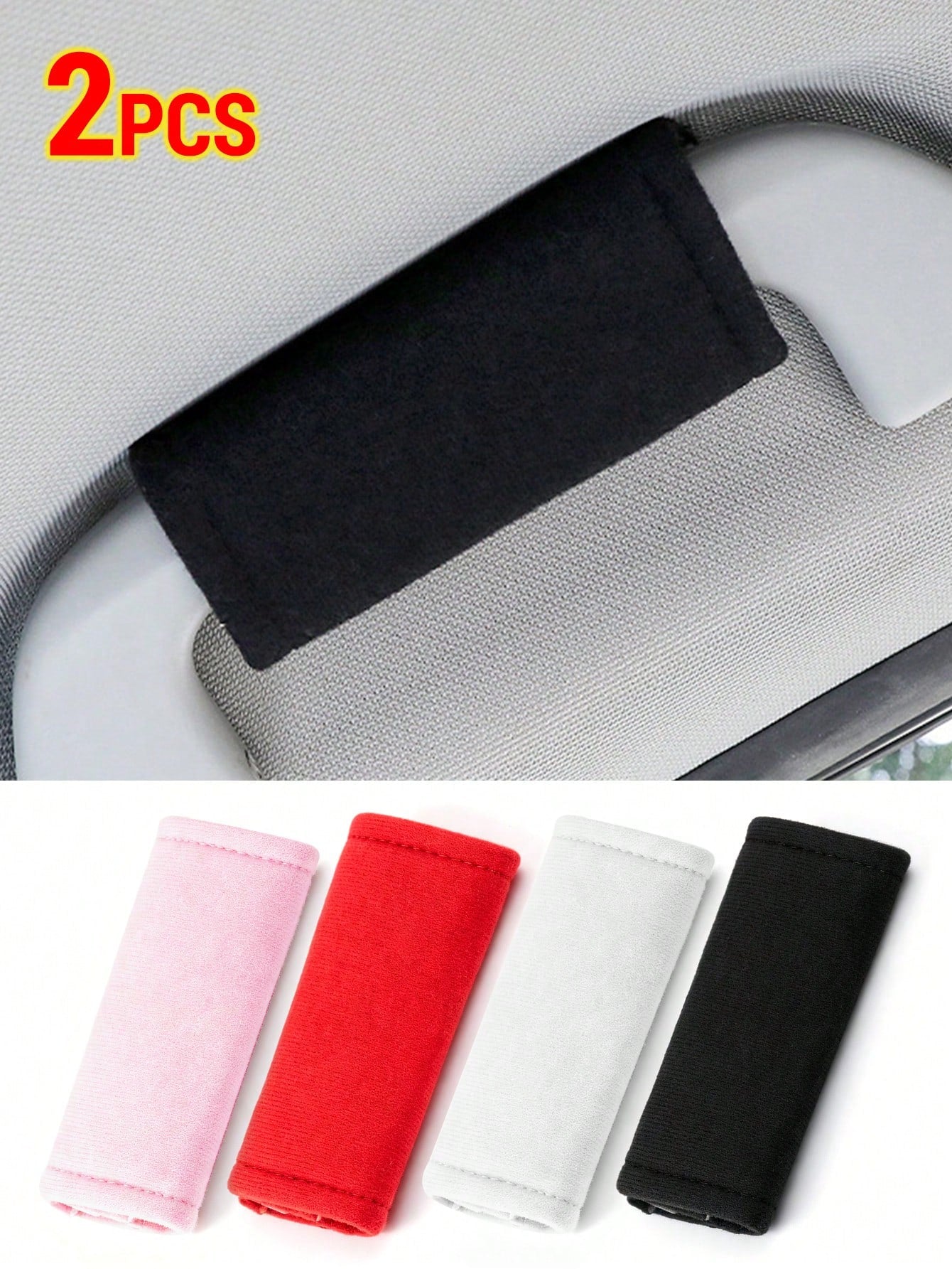 Car Roof Handle Protective Cover, Plush Interior Armrest Non-Slip Sweat-Absorbing Handle Sleeve, Universal Car Interior Decor Accessory