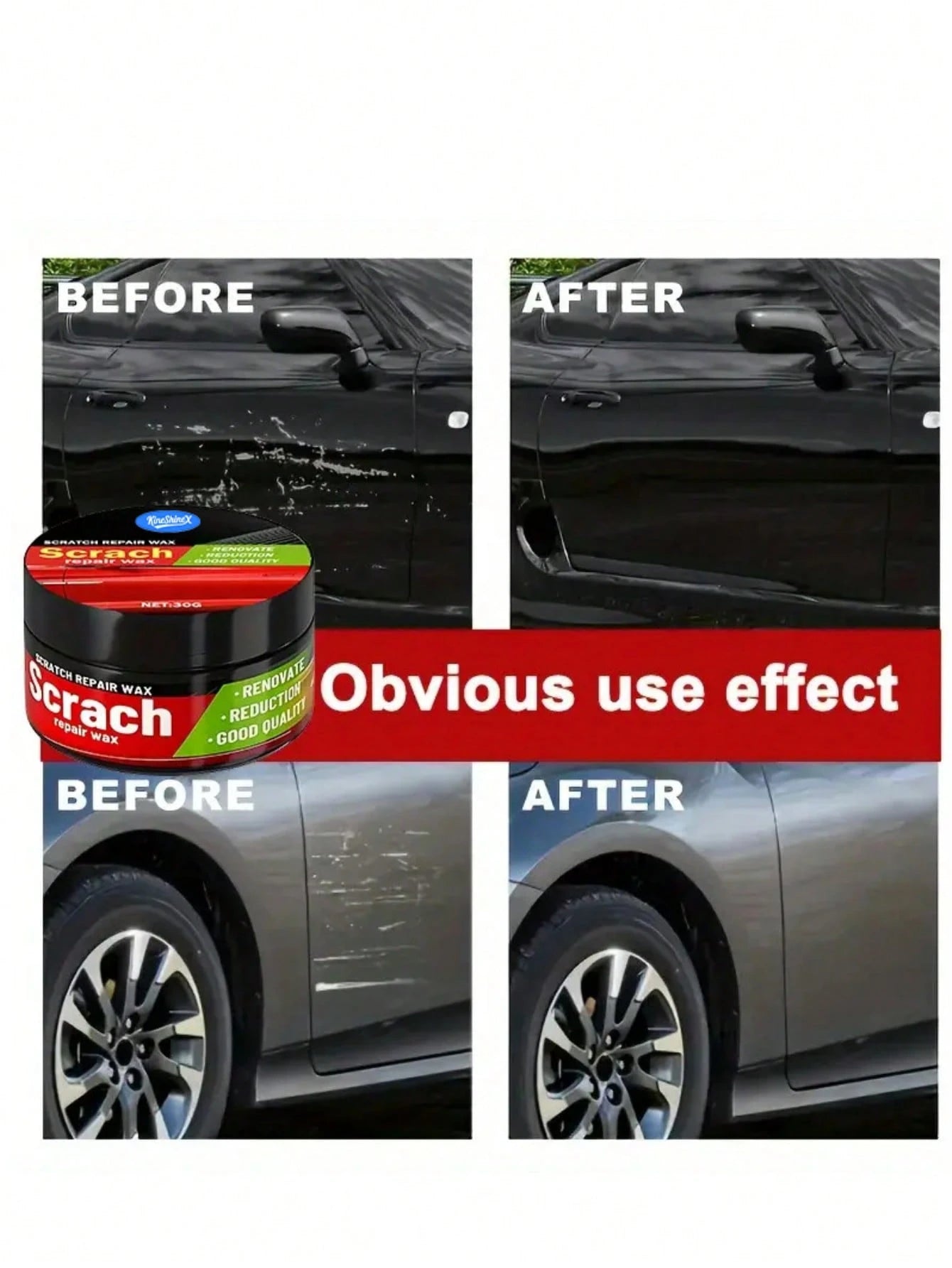 Car Scratch Repair Putty, Scratch Maintenance Repair Putty, Scratch Repair Wax, Car Polishing Repair Agent, Paint Care Wax, Light Scratch Remover, Car Care Polishing Kit