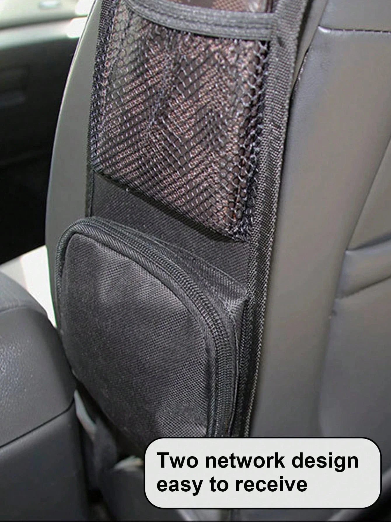 Car Seat Storage Hanging Bag, Multi-Pocket Seat Side Organizer, Car Multifunctional Storage Mesh Net Pocket, Can Hold Mobile Phone, Wallet, Glasses, Suitable For Cars, SUVs, Trucks