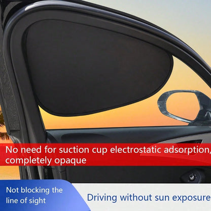 Car Static Adsorption Sunshade, Anti-UV Heat Insulation Sun Curtain, Car Window Curtain, Car Sun Visor