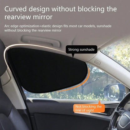 Car Static Adsorption Sunshade, Anti-UV Heat Insulation Sun Curtain, Car Window Curtain, Car Sun Visor