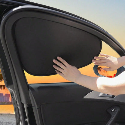 Car Static Adsorption Sunshade, Anti-UV Heat Insulation Sun Curtain, Car Window Curtain, Car Sun Visor