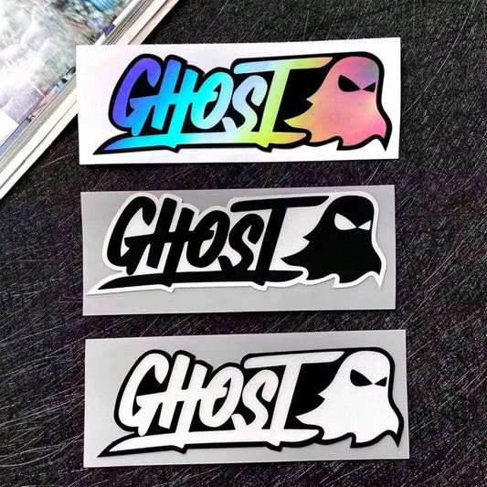 Car Stickers Cute Ghost Decorations Car Body Stickers Motorcycle Helmets Laser Reflective Creative Shading Scratches