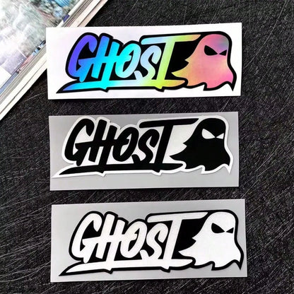 Car Stickers Cute Ghost Decorations Car Body Stickers Motorcycle Helmets Laser Reflective Creative Shading Scratches