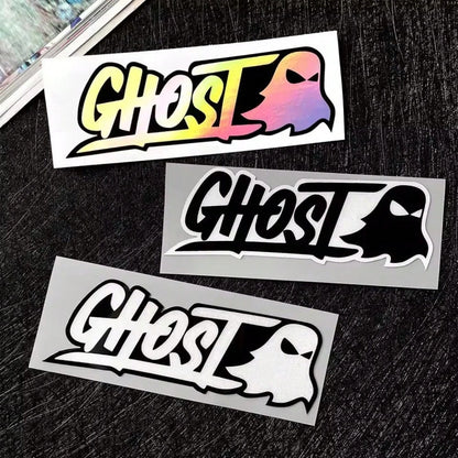 Car Stickers Cute Ghost Decorations Car Body Stickers Motorcycle Helmets Laser Reflective Creative Shading Scratches
