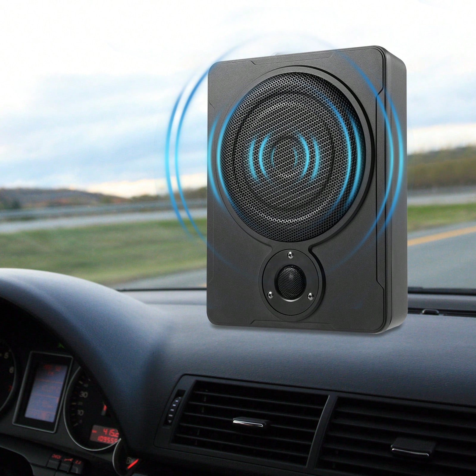 Car Subwoofer, 8 Inch 6,00W Ultra Thin Car Subwoofer Slim Metal Cover 12V