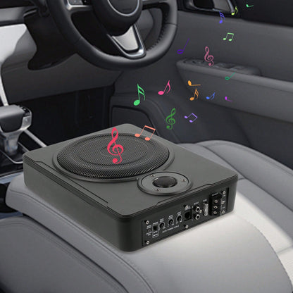 Car Subwoofer, 8 Inch 6,00W Ultra Thin Car Subwoofer Slim Metal Cover 12V