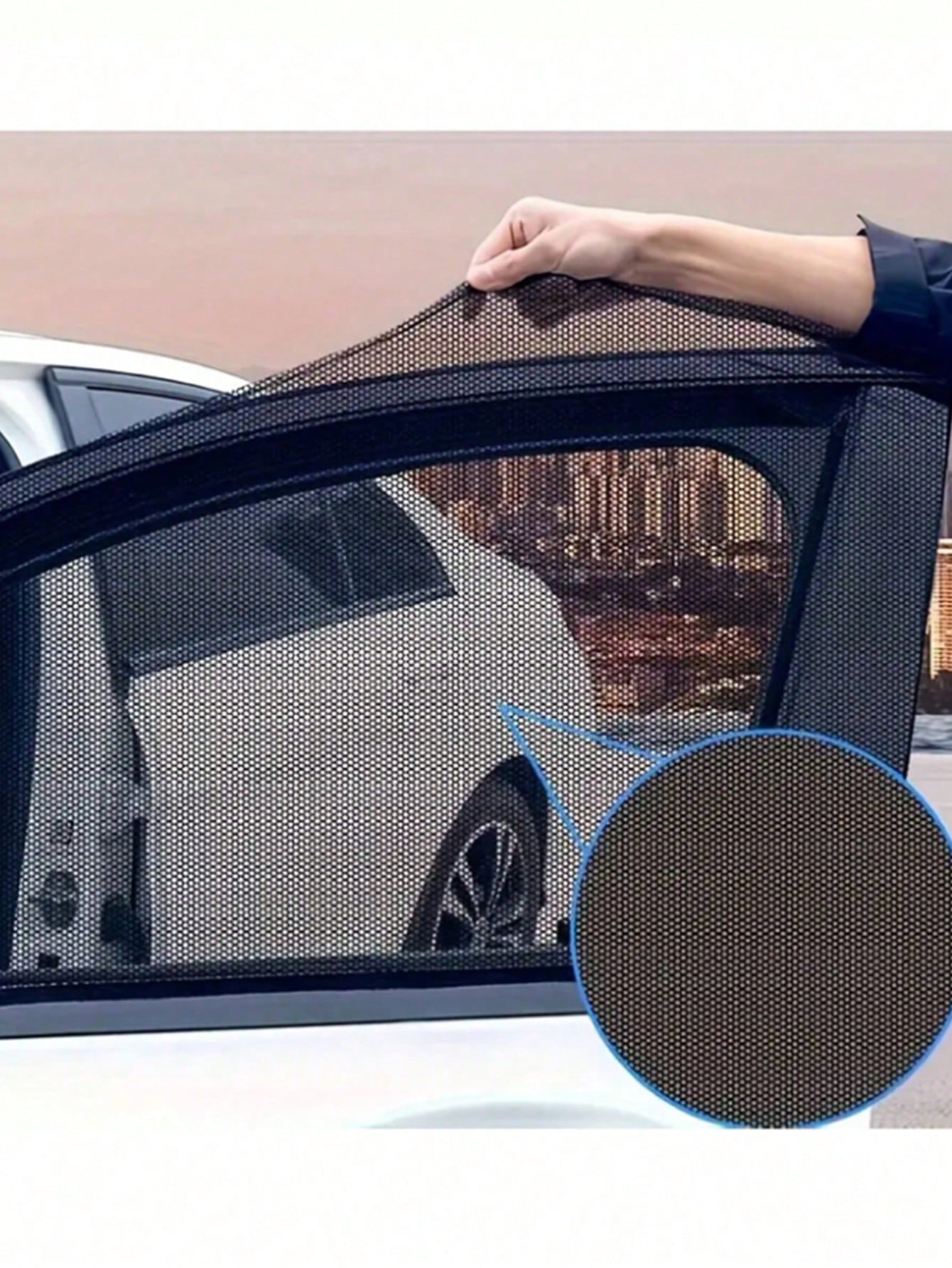 Car Sun Shade, Essential Sun Protection Window Curtain, Mosquito Net, Heat Insulation UV Protection Window Film, Suitable For Sedan And SUV. Car Sun Visor, Car Accessories, Holiday And Birthday Gift.