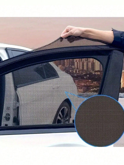 Car Sun Shade, Essential Sun Protection Window Curtain, Mosquito Net, Heat Insulation UV Protection Window Film, Suitable For Sedan And SUV. Car Sun Visor, Car Accessories, Holiday And Birthday Gift.