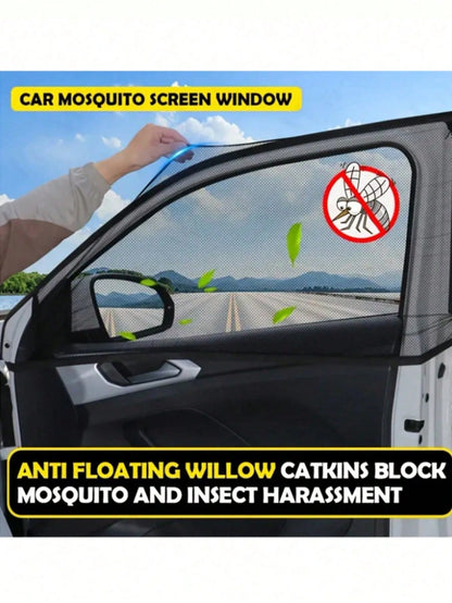 Car Sun Shade, Essential Sun Protection Window Curtain, Mosquito Net, Heat Insulation UV Protection Window Film, Suitable For Sedan And SUV. Car Sun Visor, Car Accessories, Holiday And Birthday Gift.