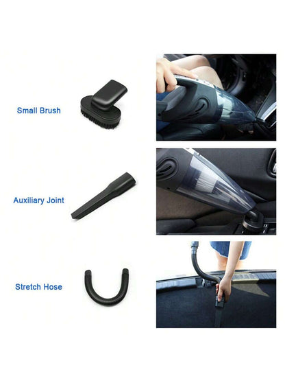 Car Vacuum, Portable Car Vacuum Cleaner 4000Pa, Small 120W Handheld Vacuum Cleaner, 3.28Ft Corded, Car Accessories Kit For Car Interior Cleaning