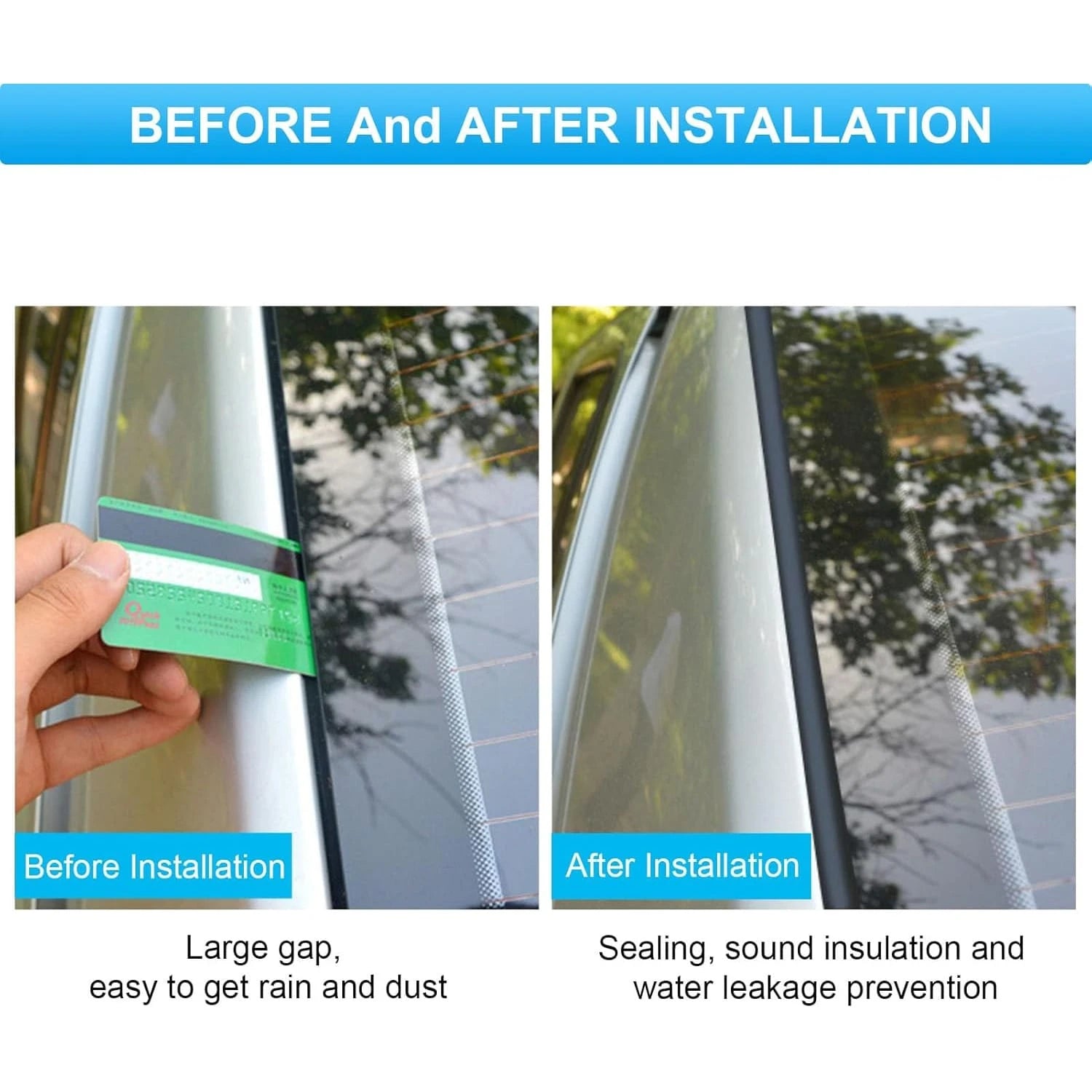 Car Weather Stripping, 30mm Windshield Rubber Seal For Car Front Rear Windshield Trim, Rubber Adhesive T Shape Sunroof Seal Cover Leak Sound Proofing