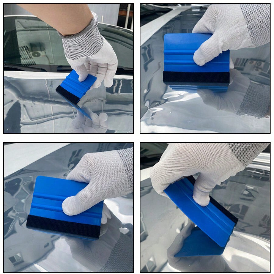 Car Wrap Kit, Wall Paper Scraper, Car Wrap Felt Squeegee (Suitable For Car Wrapping, Window Tinting, Sticker Installation)