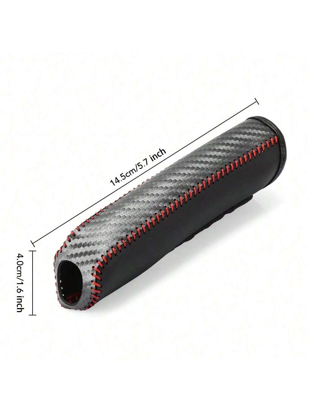 Carbon Fiber Car PU Leather Handbrake Cover Protective Sleeve Hand Brake Protection Car Interior Accessories
