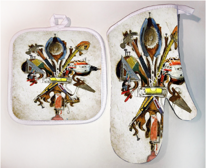 Pot Holder & Oven Mitt Set